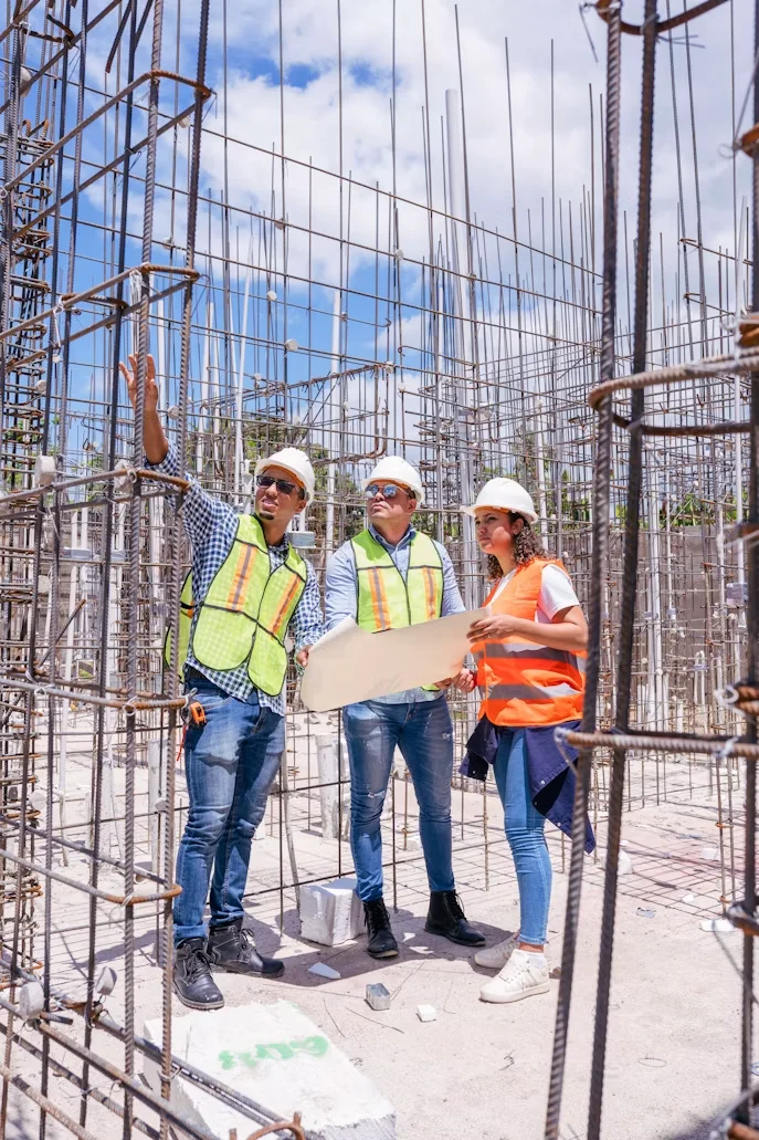 Specialist construction accountants reviewing a business